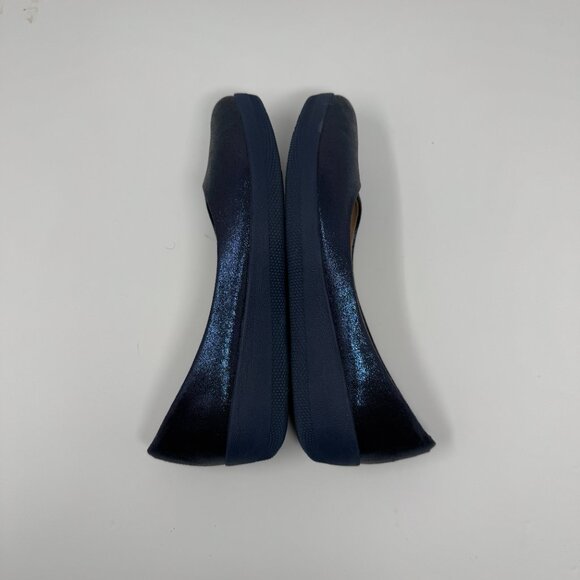 FitFlop Blue Shimmer Flats US 7.5 - Picture 7 of 9